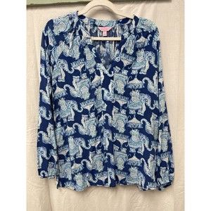 Lilly Pulitzer Martinique Joy Ride Top Womens Size Small